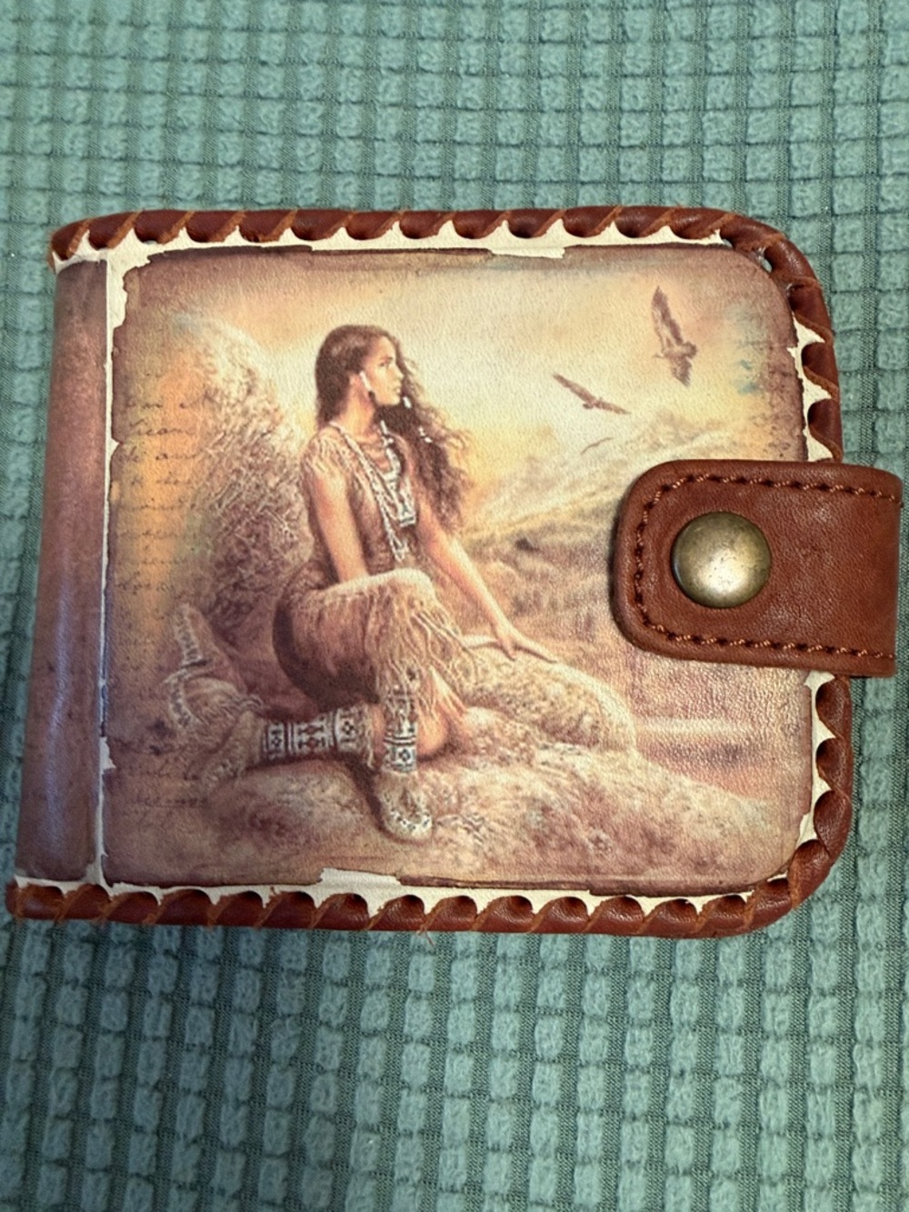 Handmade Leather Wallet New 4,5” L and 4”H